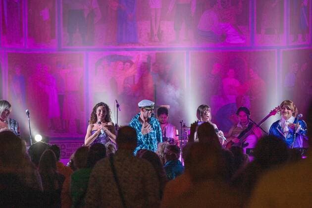 Reutlingen themed pictures ABBA Dream cover band from Italy at Christuskirche Protestant church community Reutlingen, 28 05 2022, themed pictures ABBA Dream cover band from Italy at Christuskirche Protestant church community Reutlingen, 28 05 2022, Copyright: xDROFITSCH EIBNERx EP_ddh