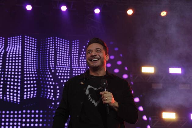 May 29, 2022, Pinhais, Parana, Brazil: Singer Wesley Safadao performs during the Curitiba Country Music Festival, held at Expotrade Convencion Center, in Pinhais, metropolitan region of Curitiba, on Sunday (29).  Copyright: xEdsonxdexSouzax