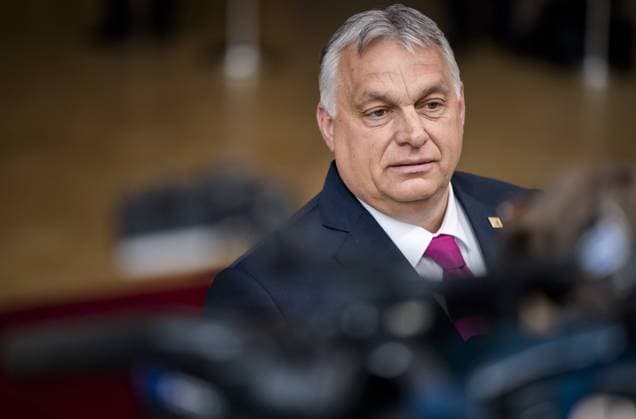 2022-05-30 15:13:39 BRUSSELS - Hungarian Prime Minister Viktor Orban addresses the press ahead of an additional two-day European Council summit. The leaders of the EU countries are discussing the energy and food crisis and the gaps in Europe s defence. They are also looking for a way out of the stalemate over an embargo on Russian oil. ANP BART MAAT netherlands out - belgium out *** 2022 05 30 15 13 39 BRUSSELS Hungarian Prime Minister Viktor Orban addresses the press ahead of an additional two day European Council summit The leaders of the EU countries are discussing the energy and food crisis and the gaps in Europe s defense They are also looking for a way out of the stalemate over an embargo on Russian oil ANP BART MAAT netherlands out b  Copyright: xx x449561180x originalFilename: 449561180.jpg