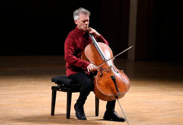 German cellist Alban Gerhardt presents all six of J. S. Bach’s suites for solo cello during the 77th Prague Spring international music festival, on May 30, 2022, in Prague, Czech Republic. (CTKxPhoto KaterinaxSulova) CTKPhotoP2022053007112  suk005 k