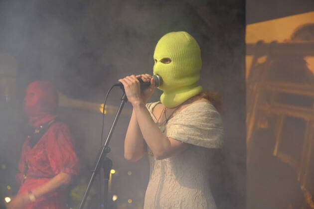 PXL_Pussy Riot Concert Russian feminist protest and performance art group Pussy Riot held concert as opening of Summer in Museum of Modern Art in Zagreb, Croatia on 30. June 2022. SlavenxBranislavxBabic PIXSELL