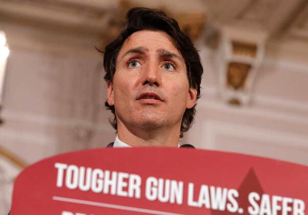 May 30, 2022, Ottawa, ON, Canada: Prime Minister Justin Trudeau announces new gun control legislation in Ottawa on Monday, May 30, 2022. Ottawa Canada  - ZUMAc35_ 20220530_zaf_c35_127 Copyright: xPatrickxDoylex