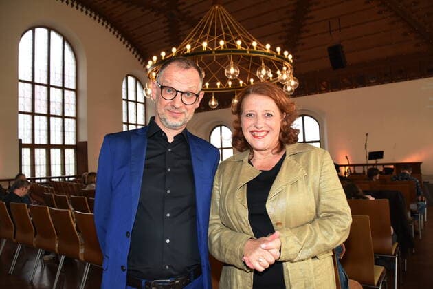 Severin Groebner Laureate Luise Kinseher, Laudator Cabaret Artist Munich 30 05 2022 Old Town Hall Award of the Dieter Hildebrandt Prize 2022 to Severin Groebner Munich