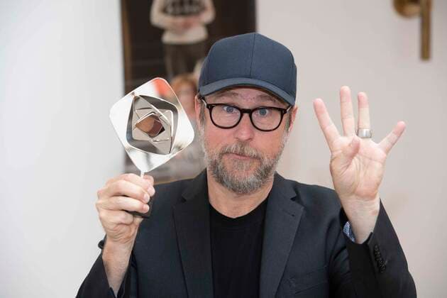 Bjarne MAEDEL, Mädel, actor, director, double Grimmepreis winner, is altogether his fourth Grimmepreis, press conference for the announcement of the winners for the 58 Grimme Preis 2022 on 31 05 2022 in the Grillo Theater in Essen Germany