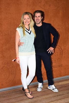 Carine Galli et Giovanni Castaldi CELEBRITES : Roland Garros 2022 - Internationaux de France - 31 05 2022 FedericoPestellini Panoramic 