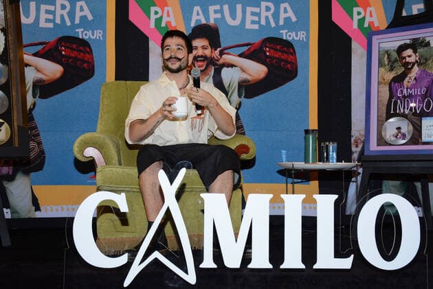 May 31, 2022, Mexico City, Mexico City, Mexico: Colombian singer Camilo Echeverry Correa speaks during a press conference to promote De Adentro Pa Fuera Tour and launch their latest single Ã¢â‚¬ËœPegaoÃ¢â‚¬â ¢ at Presidente Intercontinental Hotel. On May 31, 2022 in Mexico City, Mexico. Mexico City Mexico - ZUMAe321 20220531_zia_e321_031 Copyright: xJorgexGonzalez xEyepixxGroupx