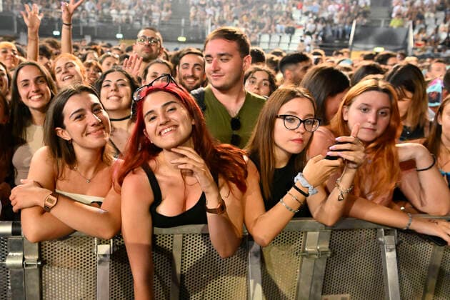 Italy: Gazzelle 2022 Gazzelle Fans during the Concert Gazzelle 2022 at PalaEur on 30th May, 2022 in Rome, Italy. Rome Italy Copyright: DomenicoxCippitelli