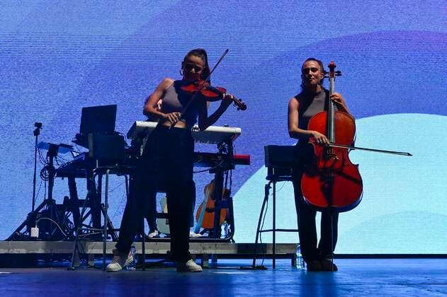 Italy: Gazzelle 2022 Elena Bianchetti and Guendalina Pulcinelli during the Concert Gazzelle 2022 at PalaEur on 30th May, 2022 in Rome, Italy. Rome Italy Copyright: DomenicoxCippitelli