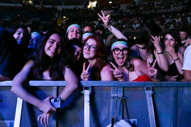 Italy: Gazzelle 2022 Gazzelle Fans during the Concert Gazzelle 2022 at PalaEur on 30th May, 2022 in Rome, Italy. Rome Italy Copyright: DomenicoxCippitelli