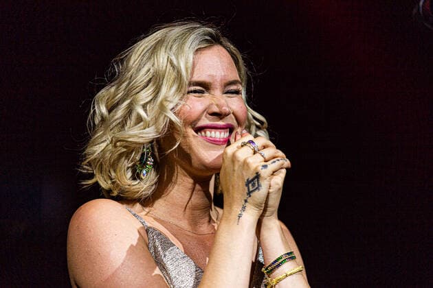 SÃO PAULO, SP - 01.06.2022: JOSS STONE NO BRASIL - The singer Joss Stone presents in São Paulo the tour ?Never Forget My Love?. The show takes place at Espaço Unimed and will have the singer Céu as a special guest x2214671x  VanxCampos
