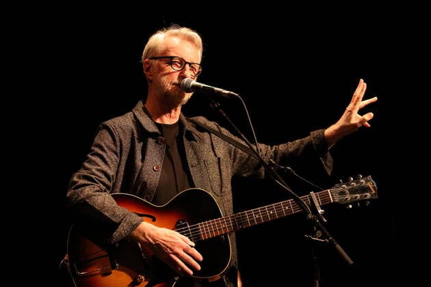 Billy Bragg at a concert at Heimathafen Neukölln in Berlin, 1 June 2022 Billy Bragg concert Berlin