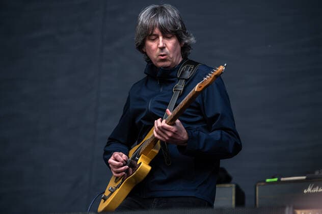 The Charlatans perform at the Etihad Stadium in Manchester on June 1st, 2022 where they are supporting Liam Gallagher on his UK Stadium tour. Featuring: Mark Collins Where: Manchester, United Kingdom When: 01 Jun 2022 Credit: Graham Finney Cover Images Copyright: xx 51625148 EDITORIAL USE ONLY. NOT FOR USE BY NEWSPAPERS BASED IN THE UK.