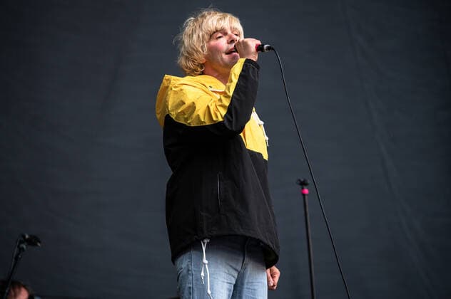 The Charlatans perform at the Etihad Stadium in Manchester on June 1st, 2022 where they are supporting Liam Gallagher on his UK Stadium tour. Featuring: Tim Burgess Where: Manchester, United Kingdom When: 01 Jun 2022 Credit: Graham Finney Cover Images Copyright: xx 51625151 EDITORIAL USE ONLY. NOT FOR USE BY NEWSPAPERS BASED IN THE UK.
