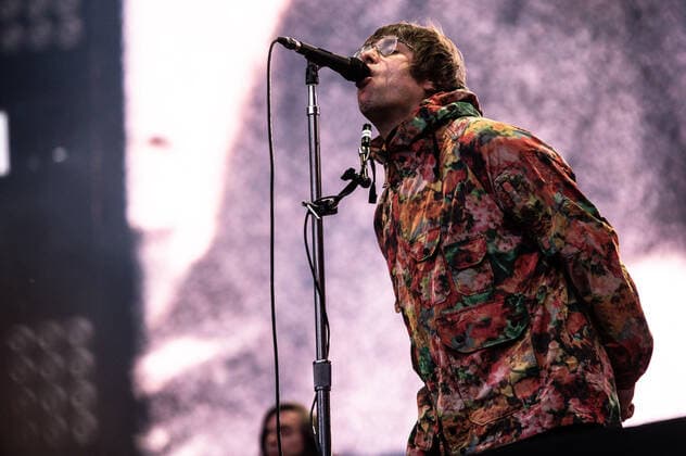 Liam Gallagher performs at the Etihad Stadium in Manchester on June 1st, 2022 as part of his UK Stadium tour. Featuring: Liam Gallagher Where: Manchester, United Kingdom When: 01 Jun 2022 Credit: Graham Finney Cover Images Copyright: xx 51625127 EDITORIAL USE ONLY. NOT FOR USE BY NEWSPAPERS BASED IN THE UK.
