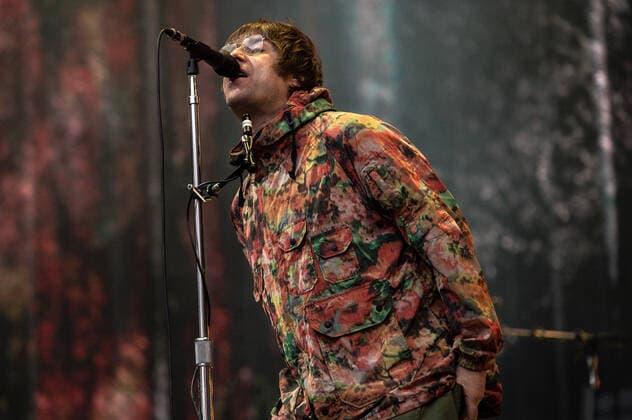 Liam Gallagher performs at the Etihad Stadium in Manchester on June 1st, 2022 as part of his UK Stadium tour. Featuring: Liam Gallagher Where: Manchester, United Kingdom When: 01 Jun 2022 Credit: Graham Finney Cover Images Copyright: xx 51625134 EDITORIAL USE ONLY. NOT FOR USE BY NEWSPAPERS BASED IN THE UK.