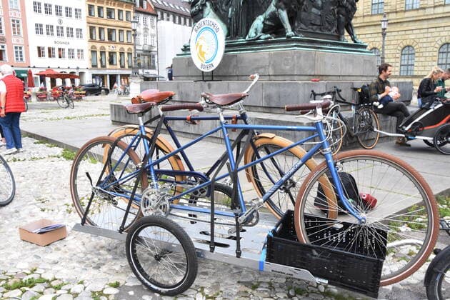 Action Participants Bicycles Munich 02 Max Joseph Platz Action Bike Decision for Bavaria Munich