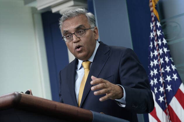 White House COVID-19 Response Coordinator Dr. Ashish Jha speaks at a press briefing at the White House in Washington, DC on Thursday, June 2, 2022.  WASP2022060201 YurixGripas