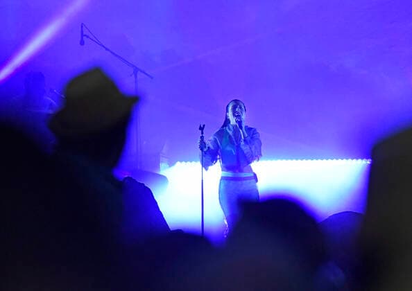 02 06 2022 Schlossgrabenfest openair music festival city center Darmstadt Residenzschloss on Merck stage Karolinenplatz live Alice Merton Frankfurterin Darmstadt Hesse Germany