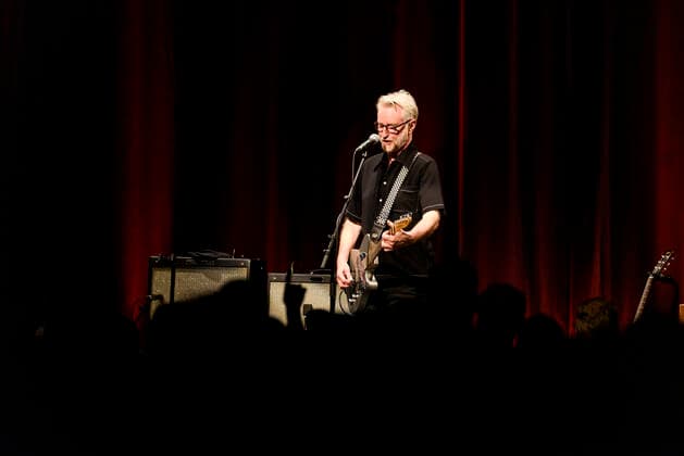 Concert of Billy Bragg in Berlin Three nights in a row Billy Bragg is at the Heimathafen Neukölln on stage and plays songs from all his creative phases On the second evening he went back to the early days and he played songs from his first three albums , Berlin Berlin Germany Neukölln