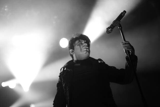 Gary Numan at a concert at Columbia Theater in Berlin, 2 June 2022 photo black and white converted Gary Numan concert Berlin