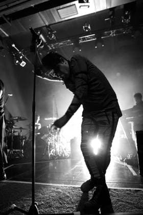 Gary Numan at a concert at Columbia Theater in Berlin, 2 June 2022 photo black and white converted Gary Numan concert Berlin