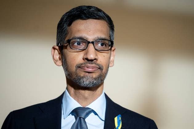 Polish Politics CEO of Alphabet and Google Sundar Pichai joint press conference with Polish Prime Minister at the Chancellery in Warsaw, Poland on March 29, 2022 Warsaw Poland  Copyright: xMateuszxWlodarczykx originalFilename: wlodarczyk-polishpo220330_npzgd.jpg