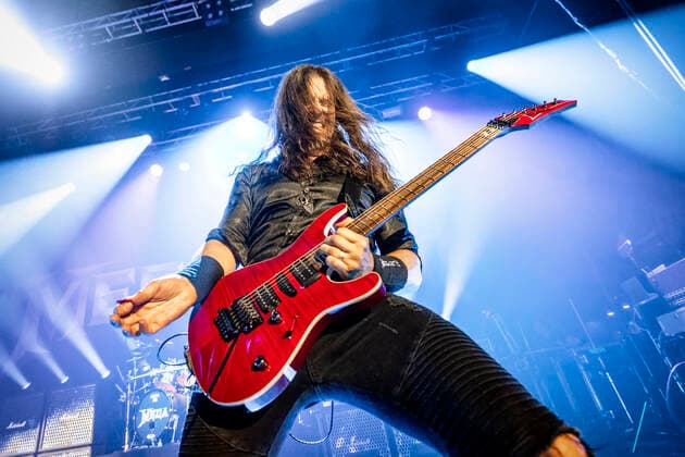 Megadeth live in Copenhagen, Denmark Oslo, Norway. 05th, June 2022. The American thrash metal band Megadeth performs a live concert at Sentrum Scene in Oslo. Here guitarist Kiko Loureiro is seen live on stage. (Gonzales Photo - Terje Dokken). Oslo Norway Sentrum Scene  Copyright: xGonzalesxPhoto TerjexDokkenx