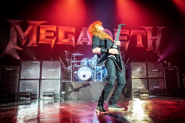 Megadeth live in Copenhagen, Denmark Oslo, Norway. 05th, June 2022. The American thrash metal band Megadeth performs a live concert at Sentrum Scene in Oslo. Here guitarist and vocalist Dave Mustaine is seen live on stage. (Gonzales Photo - Terje Dokken). Oslo Norway Sentrum Scene  Copyright: xGonzalesxPhoto TerjexDokkenx