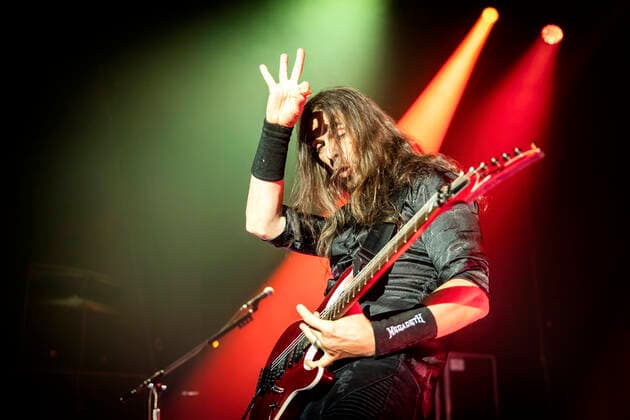 Megadeth live in Copenhagen, Denmark Oslo, Norway. 05th, June 2022. The American thrash metal band Megadeth performs a live concert at Sentrum Scene in Oslo. Here guitarist Kiko Loureiro is seen live on stage. (Gonzales Photo - Terje Dokken). Oslo Norway Sentrum Scene  Copyright: xGonzalesxPhoto TerjexDokkenx