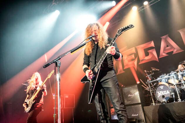 Megadeth live in Copenhagen, Denmark Oslo, Norway. 05th, June 2022. The American thrash metal band Megadeth performs a live concert at Sentrum Scene in Oslo. Here guitarist and vocalist Dave Mustaine is seen live on stage. (Gonzales Photo - Terje Dokken). Oslo Norway Sentrum Scene  Copyright: xGonzalesxPhoto TerjexDokkenx