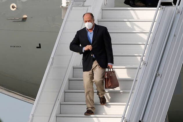 Ottawa, June 6, 2022 The President of the Republic Gabriel Boric arrives at Ottawa International Airport, Canada where he is received by Canadian authorities Javier Salvo Aton Chile, Ottawa Canada Aton 613034  Copyright: JAVIERxSALVO ATONxCHILE