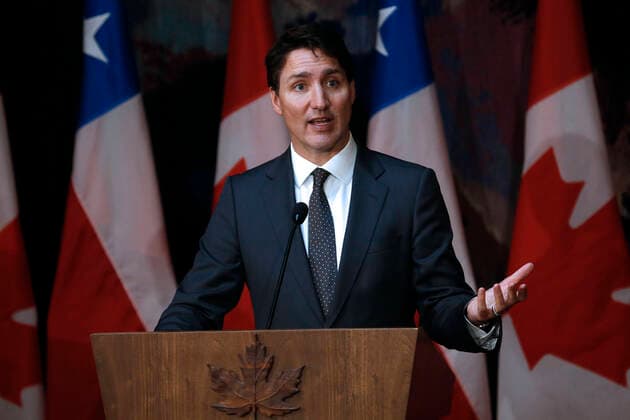 Ottawa, June 6, 2022 The President of the Republic Gabriel Boric holds joint statement with the Prime Minister of Canada after bilateral meeting Javier Salvo Aton Chile, Ottawa Canada Aton 613131  Copyright: JAVIERxSALVO ATONxCHILE
