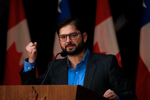 Ottawa, June 6, 2022 President of the Republic Gabriel Boric holds joint statement with the Prime Minister of Canada after bilateral meeting Javier Salvo Aton Chile, Ottawa Canada Aton 613133  Copyright: JAVIERxSALVO ATONxCHILE