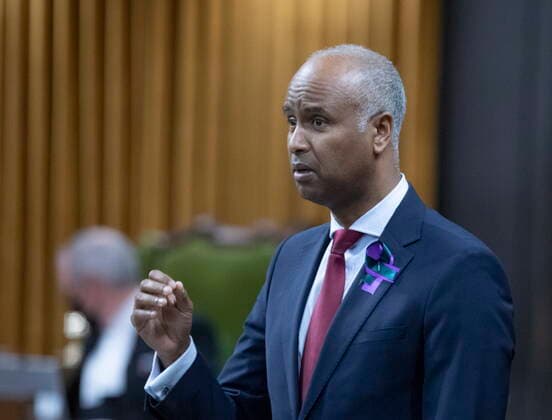 June 6, 2022, Ottawa, ONT, Canada: Ahmed Hussen Minister of Housing and Diversity and Inclusion, rises during Question Period in Ottawa, Monday June 6,2022. Ottawa Canada  - ZUMAc35_ 20220606_zaf_c35_040 Copyright: xFredxChartrandx