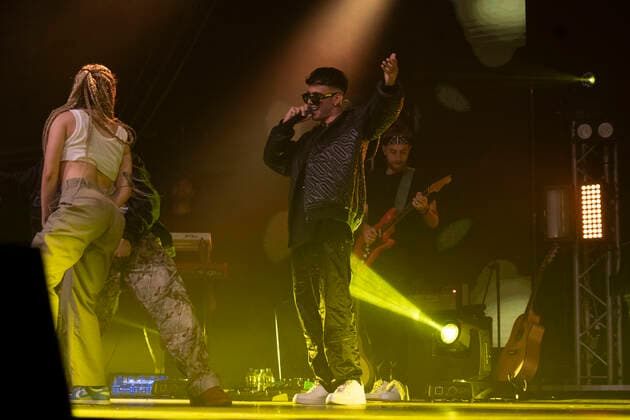 Italy: Aka7even at Casa della musica Aka7even, a famous Italian singer in Summer tour 2022 performs in Naples at Casa della musica . Naples Italy Copyright: FrancescoxCigliano