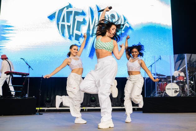 Tate McRae performs during Wild 94 s Wazzmatazz at Shoreline Amphitheatre on June 05, 2022 in Mountain View, California. Photo: CHRIS TUITE imageSPACE MediaPunch Copyright: ximageSPACEx