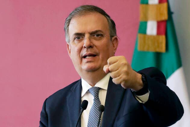 June 7, 2022, Mexico City, Mexico City, Mexico: June 7, 2022, Mexico City, Mexico: Mexico s Foreign Minister Marcelo Ebrard Casaubon talks during a briefing conference at the Foreign Ministry for announce he will participate in the IX Summit of the Americas, on behalf of Mexico s President Andro s Manuel Lo³pez Obrador and indicate that the relationship with the U.S. government is good. On Jun 7, 2022 In Mexico City, Mexico. Mexico City Mexico - ZUMAe321 20220607_zia_e321_012 Copyright: xLuisxBarronx xEyepixxGroupx