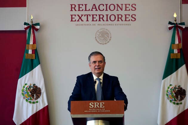 June 7, 2022, Mexico City, Mexico City, Mexico: June 7, 2022, Mexico City, Mexico: Mexico s Foreign Minister Marcelo Ebrard Casaubon talks during a briefing conference at the Foreign Ministry for announce he will participate in the IX Summit of the Americas, on behalf of Mexico s President Andro s Manuel Lo³pez Obrador and indicate that the relationship with the U.S. government is good. On Jun 7, 2022 In Mexico City, Mexico. Mexico City Mexico - ZUMAe321 20220607_zia_e321_003 Copyright: xLuisxBarronx xEyepixxGroupx