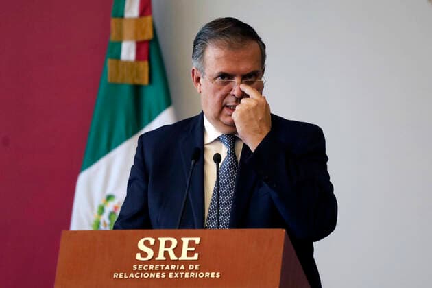 June 7, 2022, Mexico City, Mexico City, Mexico: June 7, 2022, Mexico City, Mexico: Mexico s Foreign Minister Marcelo Ebrard Casaubon talks during a briefing conference at the Foreign Ministry for announce he will participate in the IX Summit of the Americas, on behalf of Mexico s President Andro s Manuel Lo³pez Obrador and indicate that the relationship with the U.S. government is good. On Jun 7, 2022 In Mexico City, Mexico. Mexico City Mexico - ZUMAe321 20220607_zia_e321_004 Copyright: xLuisxBarronx xEyepixxGroupx