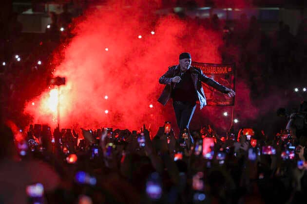 June 7, 2022, Napoli, Campania, ITALIA: 0706 2022 Naples, at the Diego Armando Maradona stadium there was the concert of the rock singer Vasco Rossi, more than 50,000 spectators saw the concert.In the photo: Vasco Rossi Napoli ITALIA - ZUMAs236 20220607_zap_s236_106 Copyright: xFabioxSassox