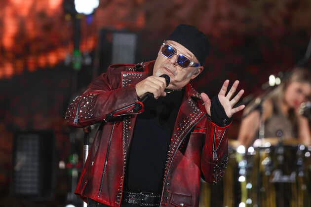 June 7, 2022, Napoli, Campania, ITALIA: 0706 2022 Naples, at the Diego Armando Maradona stadium there was the concert of the rock singer Vasco Rossi, more than 50,000 spectators saw the concert.In the photo: Vasco Rossi Napoli ITALIA - ZUMAs236 20220607_zap_s236_076 Copyright: xFabioxSassox