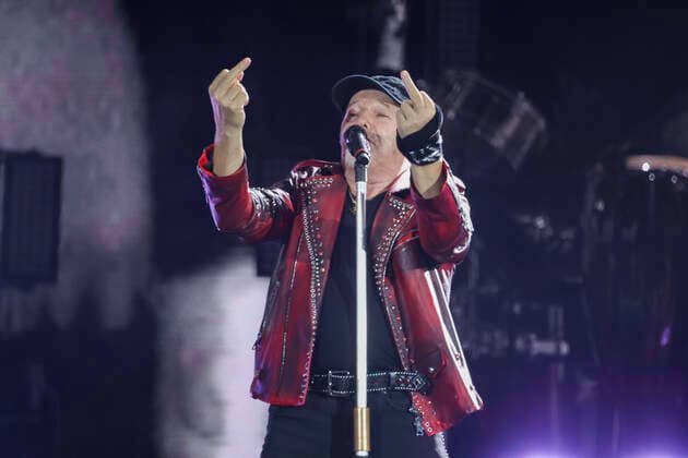 Entertainment Bilder des Tages June 7, 2022, Napoli, Campania, ITALIA: 0706 2022 Naples, at the Diego Armando Maradona stadium there was the concert of the rock singer Vasco Rossi, more than 50,000 spectators saw the concert.In the photo: Vasco Rossi Napoli ITALIA - ZUMAs236 20220607_zap_s236_044 Copyright: xFabioxSassox