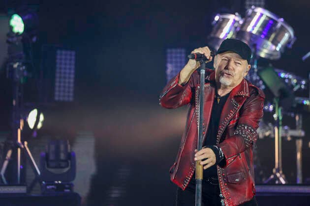 June 7, 2022, Napoli, Campania, ITALIA: 0706 2022 Naples, at the Diego Armando Maradona stadium there was the concert of the rock singer Vasco Rossi, more than 50,000 spectators saw the concert.In the photo: Vasco Rossi Napoli ITALIA - ZUMAs236 20220607_zap_s236_051 Copyright: xFabioxSassox