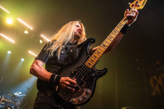 Megadeth live in Copenhagen, Denmark Copenhagen, Denmark. 07th, June 2022. The American metal band Megadeth performs a live concert at VEGA in Copenhagen. Here bass player James LoMenzo is seen live on stage. (Gonzales Photo - Nikolaj Bransholm). Copenhagen Denmark  Copyright: xGonzalesxPhoto NikolajxBransholmx