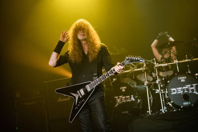 Entertainment Bilder des Tages Megadeth live in Copenhagen, Denmark Copenhagen, Denmark. 07th, June 2022. The American metal band Megadeth performs a live concert at VEGA in Copenhagen. Here guitarist and vocalist Dave Mustaine is seen live on stage. (Gonzales Photo - Nikolaj Bransholm). Copenhagen Denmark  Copyright: xGonzalesxPhoto NikolajxBransholmx