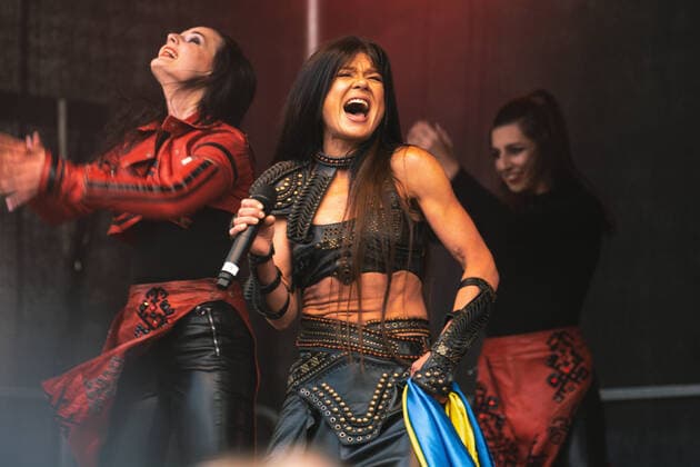 Entertainment Themen der Woche KW23 Benefit Concert For Supporting Ukrainian In Essen Ukrainian singer Ruslana sings during the Benefit concert held in support of the Ukrain people who affected by the war in Kennedy square in Essen, Germany on June 7, 2022 Essen Germany  Copyright: xYingxTangx originalFilename: tang-notitle220607_npAcA.jpg