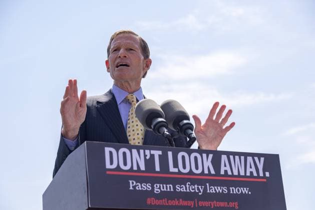 Gun Safety Rally At U.S. Capitol U.S. Senator Richard Blumenthal (D-CT) speaks at rally near the U.S. Capitol on June 8, 2022, calling for Congressional action on gun safety in the wake of continued mass shootings Washington, D.C. D.C. United States  Copyright: xBryanxOlinxDozierx originalFilename: dozier-gunsafet220608_np4Tm.jpg