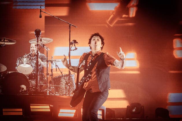 Green Day live in Copenhagen, Denmark Copenhagen, Denmark. 07th, June 2022. The American rock band Green Day performs a live concert at Forum at Frederiksberg, Copenhagen. Here lead singer and musician Billie Joe Armstrong is seen live on stage. Copenhagen Denmark  Copyright: xGonzalesxPhoto ThomasxRungstromx