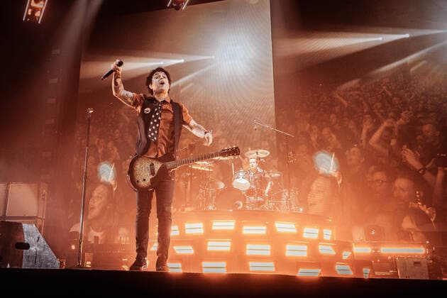 Green Day live in Copenhagen, Denmark Copenhagen, Denmark. 07th, June 2022. The American rock band Green Day performs a live concert at Forum at Frederiksberg, Copenhagen. Here lead singer and musician Billie Joe Armstrong is seen live on stage. Copenhagen Denmark  Copyright: xGonzalesxPhoto ThomasxRungstromx