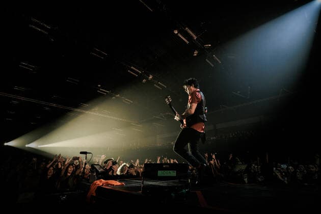 Green Day live in Copenhagen, Denmark Copenhagen, Denmark. 07th, June 2022. The American rock band Green Day performs a live concert at Forum at Frederiksberg, Copenhagen. Here lead singer and musician Billie Joe Armstrong is seen live on stage. Copenhagen Denmark  Copyright: xGonzalesxPhoto ThomasxRungstromx